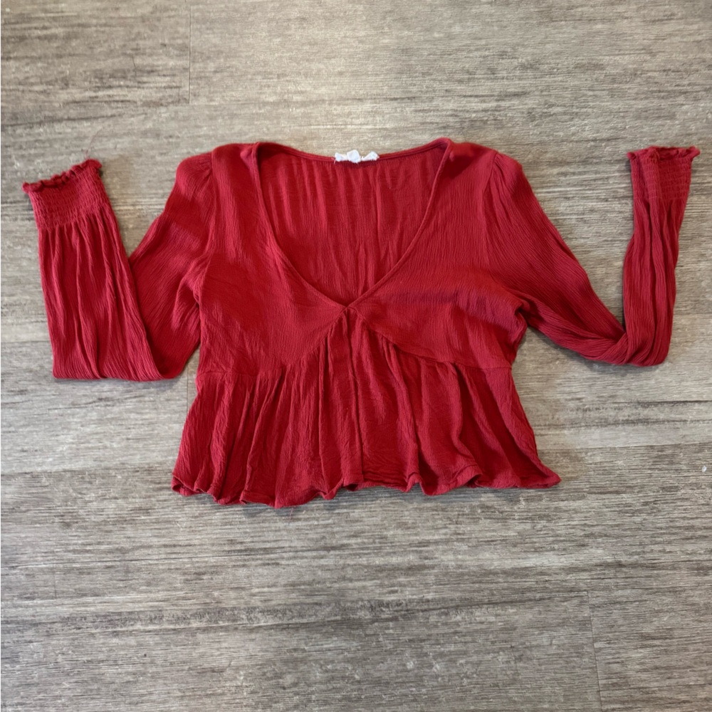 PacSun LA Hearts Red/Orange long sleeve